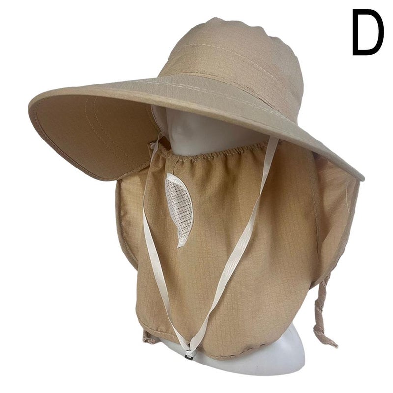 Cotton tea-picking hat, women's sun protection hat, high-end sun protection hat, UV protection hat for middle-aged and elderly people, sun hat for farm work. - Image 1